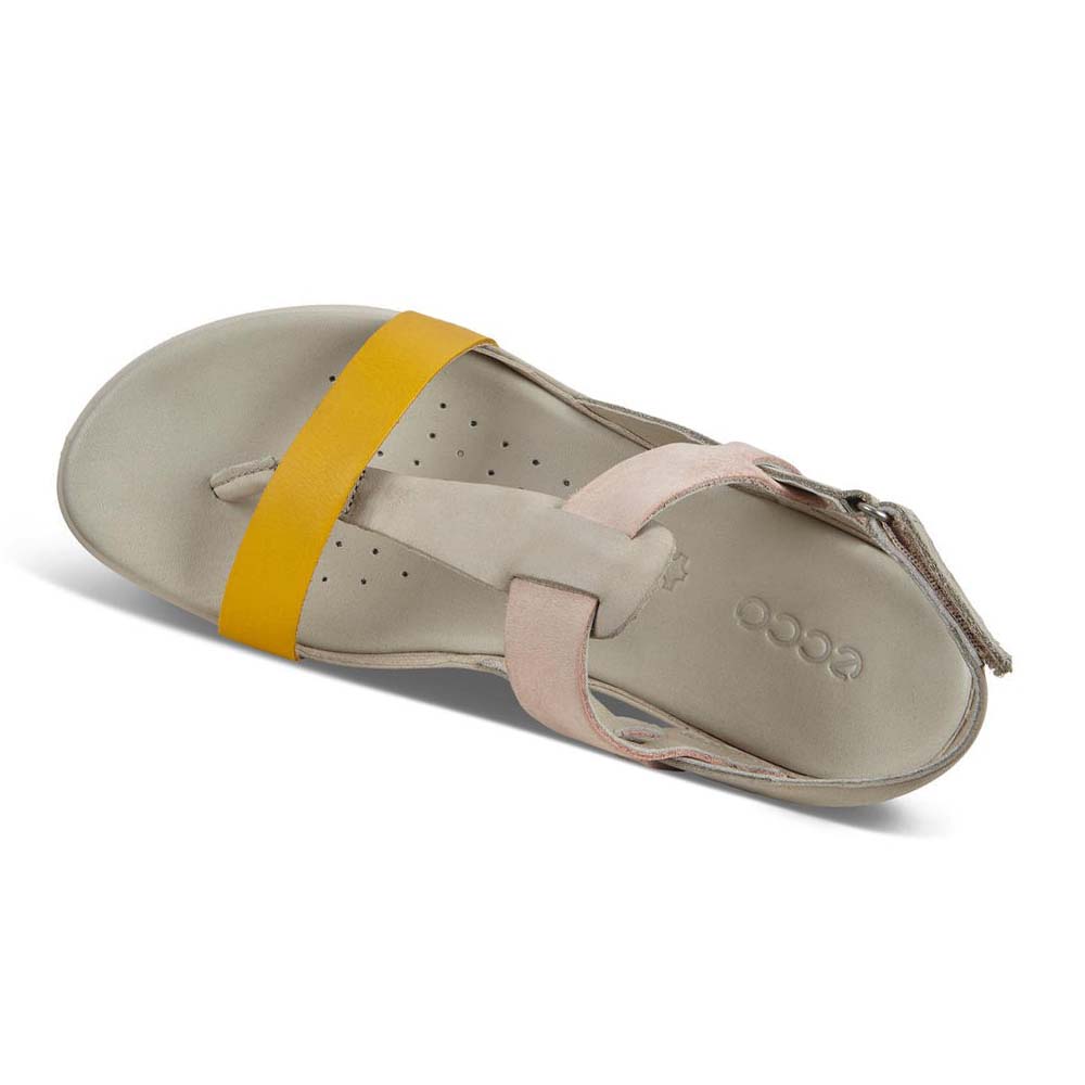 Women's Ecco Flash Sandals Grey / Orange | USA 176LIS